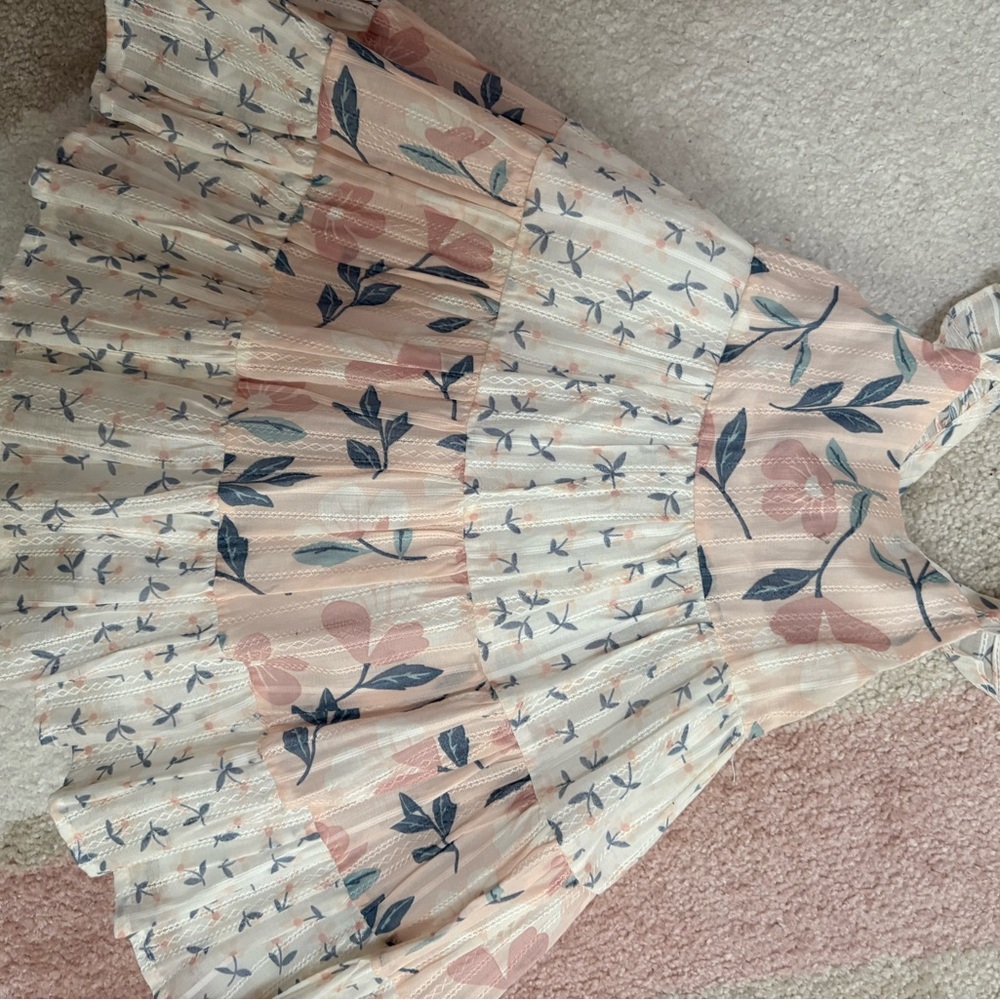 Catherine Malandrino Pink and Blue Floral Kids Dress